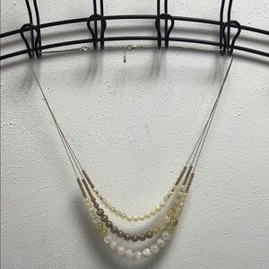 Elegant Multi-Strand Beaded Necklace
